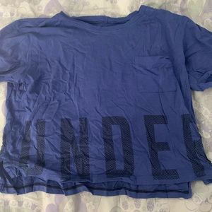 Under armour cropped work out tee